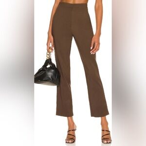 REVOLVE- NBD brand Taraji High Waisted Women's Crop Pants-Cocoa Brown. EUC
